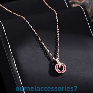 2024 Designer Bulgariisme Sieraden Hanger Ketting Echte Treasure House bevindt zich in het geluk Fortune Volledige diamanten munten voor vrouwen