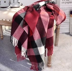 2024 Designer Cashmere Scarf Quality Bandband Fashion Classic Classic Imprimé Check Big Plaid Châles