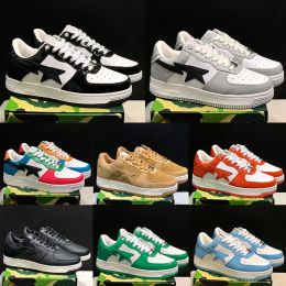 2024 Diseñador Zapatos casuales Bajo para hombre para mujer Zapatillas de deporte Charol Negro Blanco Azul Camuflaje Skateboarding Jogging Sports Star Trainers Venta caliente