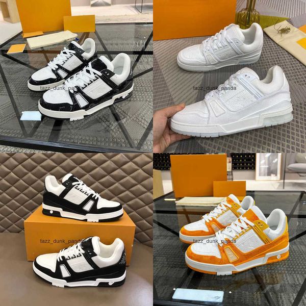 2024 Diseñador Zapatos casuales Hombres Zapatillas de deporte de lujo Entrenador Virgil Calfskin Alta calidad Blanco Verde Rojo Azul Letra Superposiciones Plataforma de cuero Zapatillas deportivas bajas 111