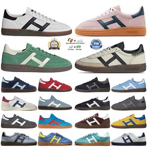 2024 Diseñador Zapatos casuales Hombres Mujeres Hand Ballon Spezial Vegan Gales Bonner Navy Scarly Aluminio Núcleo Negro Negro Clear Pink Outdoor Recreation Trainers Sneakers 36-45