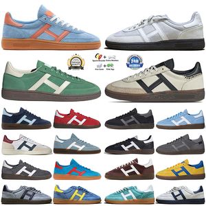 2024 Designer Chaussures décontractées hommes Femmes Handball Spezial Vegan Pony tonal Pays Galles Bonner Navy Scarlet Aluminium Core noir écarlate Clear Pink Outdoor Recreation Sneakers