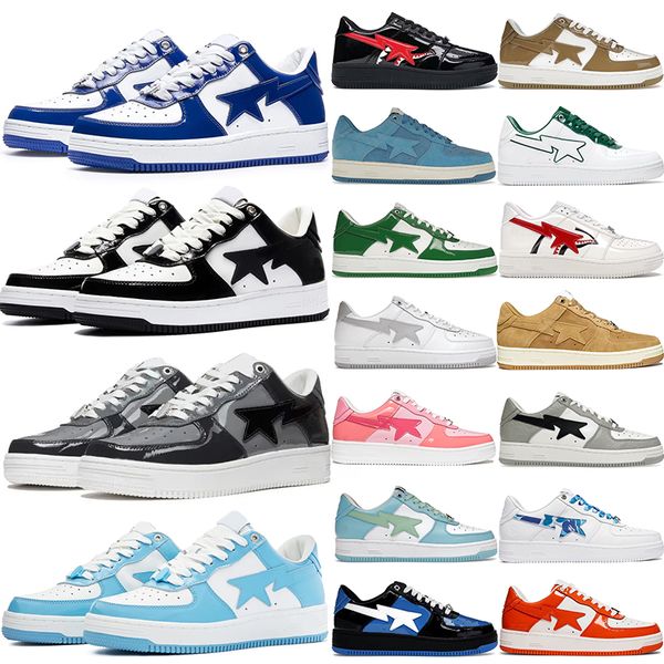 2024 diseñador zapatos casuales al aire libre para hombre para mujer plataforma baja negro camo bule gris beige rosa gamuza zapatillas deportivas entrenadores oitdoor zapatos de tenis