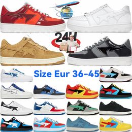 2024 Designer Casual Schoenen Platform Sneakers Sk8 Sta Lakleer Groen Zwart Wit Plate-forme voor Mannen Vrouwen Trainers joggen X7Q9