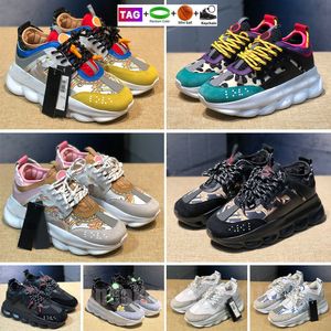 2024 Designer Casual Chaussures Top Qualité Chain Reaction Wild Jewels Chain Link Trainer Chaussures de course Baskets EUR 36-45