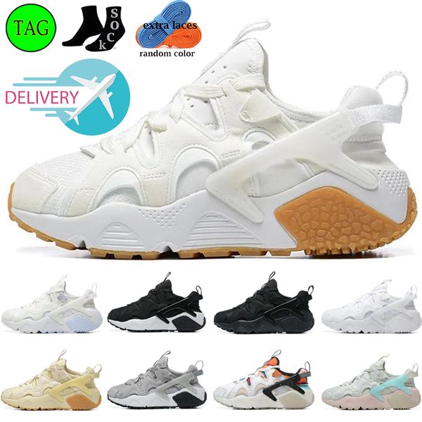 2024 Diseñador Zapatos clásicos Huarache Craft Hombres Mujeres White Gum Sanddrift Negro Cool Grey Ocean Bliss Hombres Entrenadores Deportes Huaraches Zapatillas de deporte Tamaño 7-11