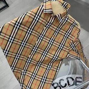 2024 Designer Classic met de nieuwe stijl geruit mode shirt paar casual lange mouwen losse shirt jas mannen en vrouwen