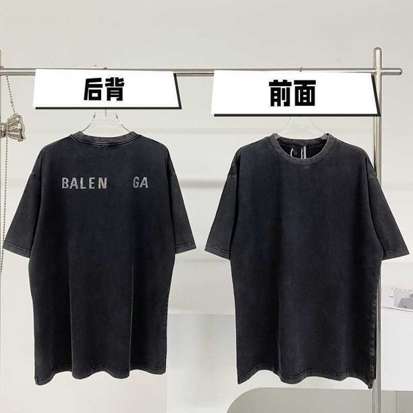2024 Designer Clothing Designer T-shirt Summer High Edition Li lâche simple Old Made Unisexe Couple Round Necy Sleeve T-shirt