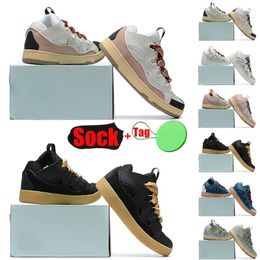 2024 Designer Curb Sneaker Scarpe casual per uomo Donna Lavins Pelle di lusso Walking Street Scarpe da ginnastica Moda Bianco Avorio Nero Rosa Gum Nappa Scarpa in pelle di vitello