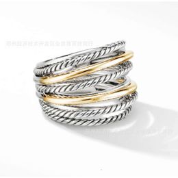 2024 Designer David Yuman Sieraden Armband Xx 925 Sterling Zilver Multi Gelaagde Kleurscheiding Ring Zorgen Gratis Yanwen