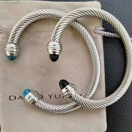 2024 Designer David Yumans Yurma Bracelet de bijoux xx Bracelet ouverte de fil twisted tissé populaire