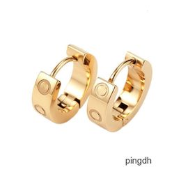 2024 Designer Oorbellen Mode Liefde oorbel gouden Studs oor clip luxe sieraden maat 9mm 12mm Dames Oorbel Sterling Zilveren Oorring voor Dames