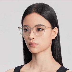 2024 Designer mode nieuwe luxe designer zonnebril de nieuwe G1230 heren dames kleine bijziendheid vlak en veelzijdige platte bril frame anti blauw ultralicht