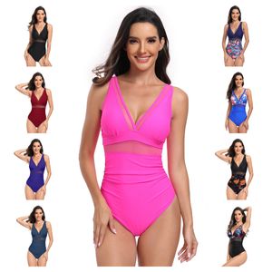 2024 Designer Girl One Piece Maillot De Bain Maillot De Bain Femmes Sexy Maillot De Bain Dames Dos Nu Multicolors Heure D'été Plage Maillots De Bain Vent Maillots De Bain 0