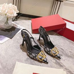 2024 talons de designer femmes sandales talons hauts en cuir véritable pour chaussures pour femmes 6cm 8cm 10cm rouge noir or été luxe dames talon aiguille chaussures de mariage