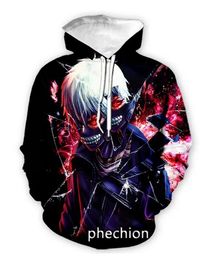 2024 Designer Sweats à capuche Hommes Femmes Sweat à capuche Anime Tokyo Ghoul 3D Sweat-shirt de mode surdimensionné H2Y Sweat à capuche à manches longues Taille OK27