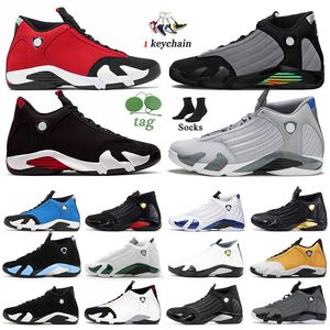 2024 Designer Jumpamn 14 Chaussures de basket-ball Mens Ginger 14s Black White Universtiy Blue Gym rouge Hyper Rioyal Thunder Alternates Sneakers Outdoor