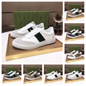 2024 Designer Luxury Brand Classic Styling G Ace Casual Shoes Men Women Bee Snake Leather Borduurde Tiger Interlocking White Black Trainers Sneakers 38-45