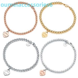 2024 Designer Luxe Merk Sieraden Ketting 100% 925.4mm Ronde Kraal Liefde hartvormige Armband Vrouwelijke Zilveren Bodem Plating voor vriendin Souvenir Cadeau Mode