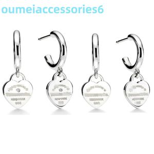 Boucles d'oreilles en argent Sterling 2024, marque de luxe de styliste, bijoux de tempérament à la mode, diamant Di Love Light, 925