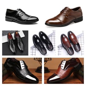 2024 Chaussures en cuir multi-style de luxe, chaussures décontractées noires pour hommes, chaussures habillées de grande taille, chaussures de mariage pointues