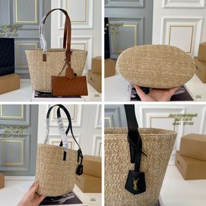 2024 Designer Luxurys Tote Bag Woman Shopper Handtas Leer Crossbody Beach Tas Man Weekender Travel Pochette schoudertassen Knitting Bag