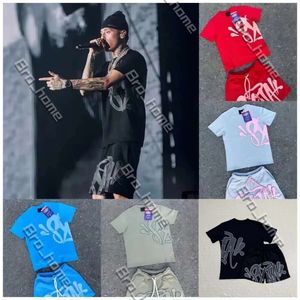 2024 Designer Man Syna World Short Set High Street Fashion Hip-Hop Print Tshirts Set Tee Imprimé T-shirt Short Y2K Tees Brand Pattern Tshirt and Short Hip Hop Suit 958