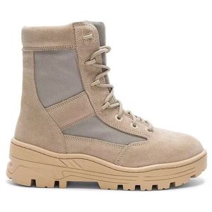 2024 Designer Mannen Antislip Platform Hoge Enkellaarsjes Lace Up Lederen Leger Tactische Desert Botas Mannelijke Casual Schoenen seizoen 4