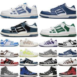 2024 Designer Men Shoes Athletic Shoes Squelette Oons coureurs femmes hommes Chaussures sportives Skell Top Low Casual Chaussures en cuir authentique Lacet Up Trainer Chaussures de basket-ball P41