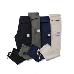 2024 Pantalon cargo pour hommes Designer North American High Street Pure Five Point Check Coton Jogger Pantalon de survêtement avec cordon de serrage Pantalon d'extérieur avec poches Shorts kgi886