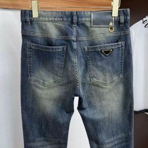 2024 Designer heren slanke jeans mode kleine voet stretch broek casual broek nieuwe product jeans heren lange broek trendy