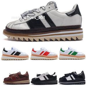 Chaussures de designer noires Superstares Silver Clot par Edison Chen White Crystal Sand Originals 2024 hommes Femmes Trainer Sneakers Taille 5.5 - 12