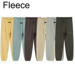 2024 Pantalons de créateurs pour hommes streetwear femmes lettre de silicium classique cordon de serrage surdimensionné pantalons de survêtement de rue polaire pantalons hip hop