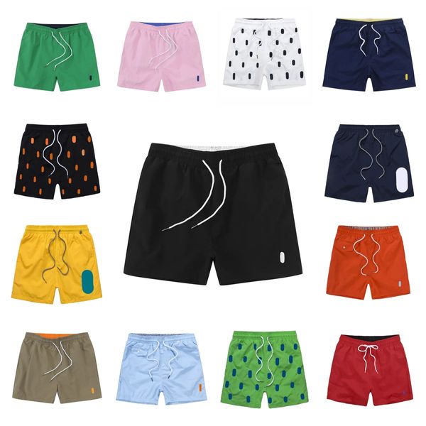 2024 Diseñador Pantalones cortos para hombre Diseñador Verano Nadar Ralphs Guerra Caballo Bordado Playa transpirable Laurens Poloos cortos Secado rápido Surf Malla Tela Shorts