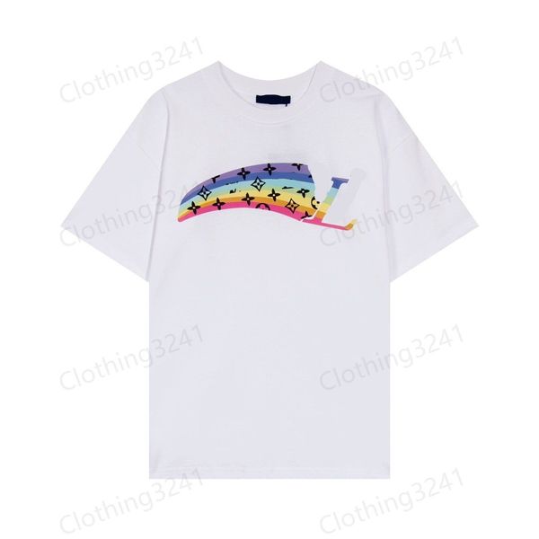 2024 Diseñador Camiseta para hombre No otra vez Camiseta Divertida Trump Camisetas gráficas Algodón Unisex O-cuello Patrón de arco iris Serigrafía Serigrafía Camisetas suaves Tops Tamaño asiático M-5XL