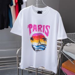 2024 Designer Heren T-shirts Letters Bedrukt Mode Dames T-shirt Katoen Casual T-stukken Korte mouw Hiphop Streetwear Luxe T-shirts MAAT S-XXL