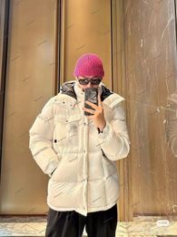 2024 Designer Mens Winter Down Jacket Parkas Salzman Frankrijk Paris Luxe man Haped Capute Capited Puffer Jacket Mage Originele consistente waterdichte stof