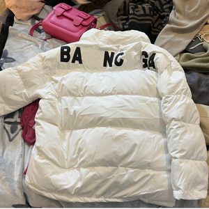 2024 Designer Mens Woens Blanc Duck Down Veste Chaud À Capuchon Épais Puffer Veste Manteau Mâle Casual Haute Qualité Pardessus Thermique Hiver Parka Tops