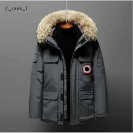 2024 Designer Hommes Femmes Canadas Goose Puffer À Capuche Doudoune Hiver Épais Manteaux Chauds Coupe-Vent Lettre De Broderie Streetwear Femmes Canadas Goose Down Coat