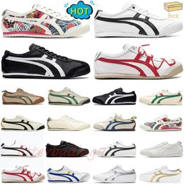 2024 Designer Outdoor Running Shoes Men Women Tiger Mexico 66 Sneakers Birch Kale Rood Goud Wit Pure Silver Cream Sage Heren Sport Casual Trainers