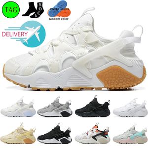 2024 Diseñador Zapatos al aire libre Huarache Craft Hombres Mujeres White Gum Sanddrift Negro Cool Grey Ocean Bliss Mens Entrenadores Deportes Huaraches Zapatillas de deporte Tamaño 7-11