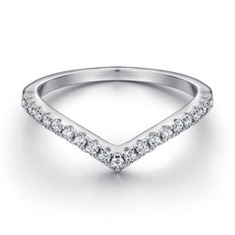 2024 Diseñador Pandoraring Dora's Band Rings S925 Anillo de dedo índice de circón de diamante de una sola fila de plata simple para mujer