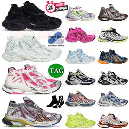 2024 Designer Runner 7.0 Triple S Super Chaussures de course Tess Gomma Plateforme Cuir Multicolo Graffiti noir blanc Rose Mocassins à plateforme Déconstruction jogging 35-46