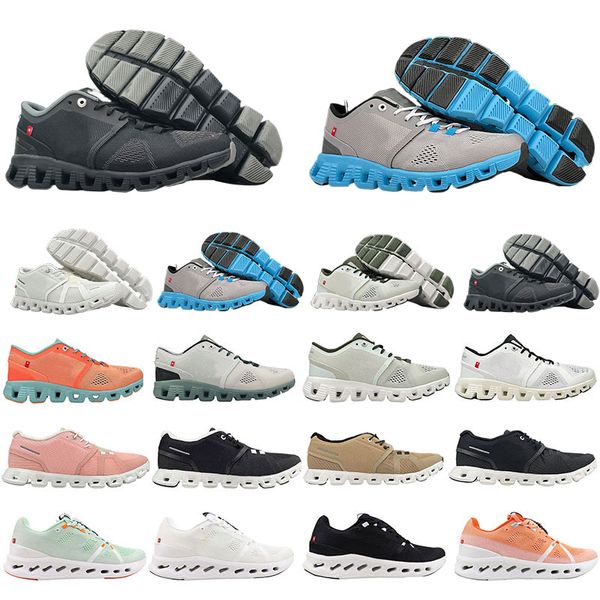 2024 Designer Running On X Cloud 1 Chaussures Cloudsurfer Nova Cloudaway All White Lumos chaussures de course nuage Cobalt Eclipse Curcuma Acai Baskets respirantes rembourrées