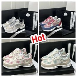 2024 Designer loopschoenen chanelshoes brand channel Sneakers Dames Luxe veterschoenen Casual schoenen Klassieke trainer Sdfsf Stof Suède Effect Stad gsfs maat 35-45