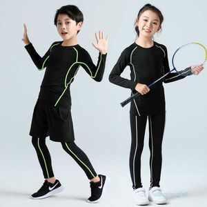 2024 Ontwerper's nieuwe sportpakken Heren Kinder nauwsluitende kleding Trainingspak Fitnessbroeken voor jongens Sneldrogend Meisjes Basis- en middelbare scholieren