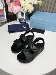 2024 Designer Sandals Platform Slides Femmes Sandale Chaussures Slipper Bottom Summer Bage décontractées Sandale en cuir réel Top Quality Box On240402