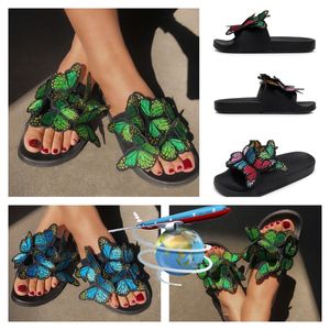 2024 sandales de créateurs diapositives noir marron coureur en cuir chaussures pour femmes été plage sandels talon tongs décontractées en plein air mode GAI