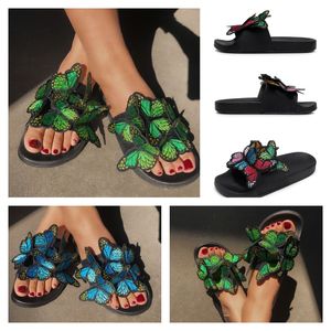 2024 sandales de créateurs diapositives noir marron coureur en cuir chaussures pour femmes sandales d'été talon décontracté extérieur GAI