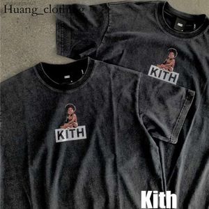 2024 Chemise de créateur Vêtements Vintage Kith Biggie Tee Prêt à mourir T-shirt Hommes Femmes Lavage de haute qualité et fabrication de vieux T-shirt de haute qualité 84